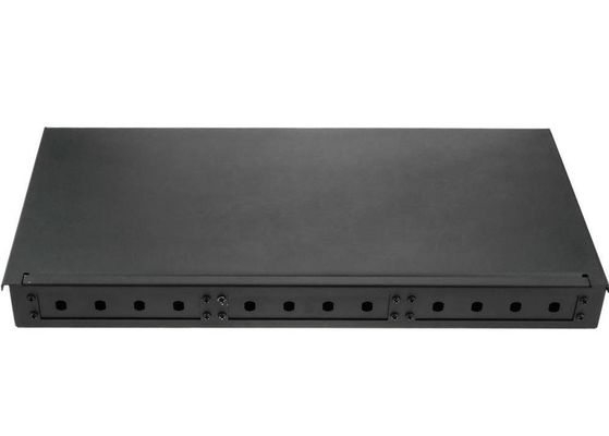19" noyau de la clôture 12 de fibre de l'adaptateur 1U de St de tableau de connexion des fibres de bâti de support