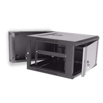 Porte 6U en verre du Cabinet 1.2mm de support de bâti de mur de support de serveur de châssis