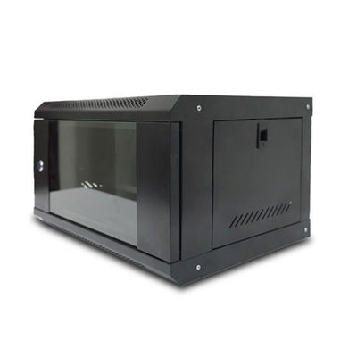 Porte 6U en verre du Cabinet 1.2mm de support de bâti de mur de support de serveur de châssis