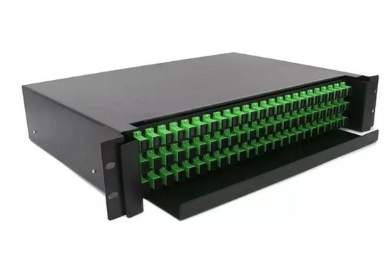 glissière recto optique gauche de Fc de lumière de tableau de connexions de la fibre 2U 48 hors d'ODF