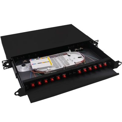 12 le tresse optique du bâti de support du tableau de connexions de fibre de noyau FC ODF retirent