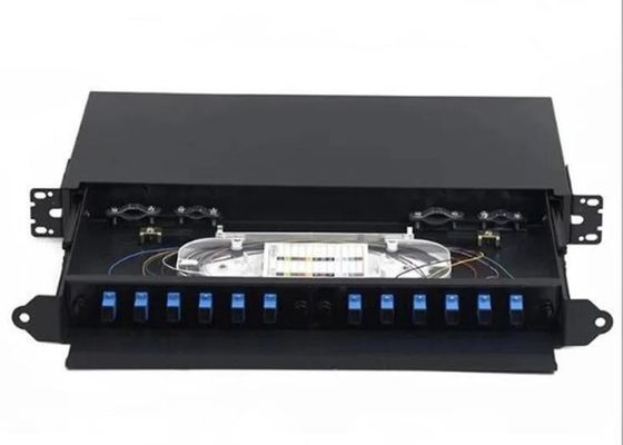 12 le tresse optique du bâti de support du tableau de connexions de fibre de noyau FC ODF retirent