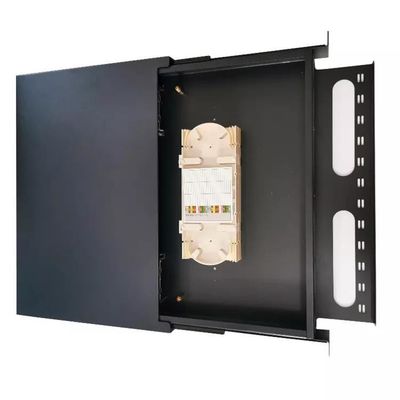 Le tableau de connexions optique de fibre de bâti de support 1U a aéré 19 le noyau de pouce ODF 24