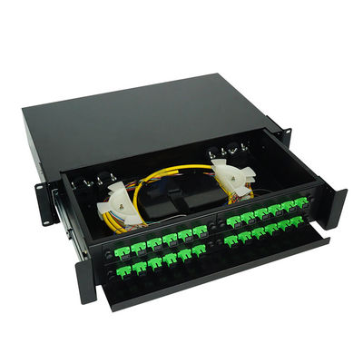 Sc optique gauche de noyau de la boîte 24 de clôture de tableau de connexions de fibre d'ODF 24