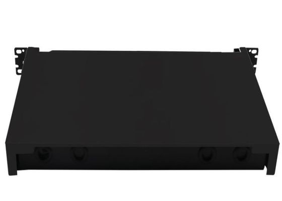Tableau de connexions noir de la boîte FC d'arrêt de fibre de bâti de support ODF 24Core