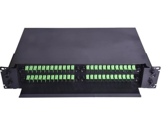 Le support de Fc a monté la bouche optique de pouce 48 du tableau de connexions de fibre ODF 19 à tirette
