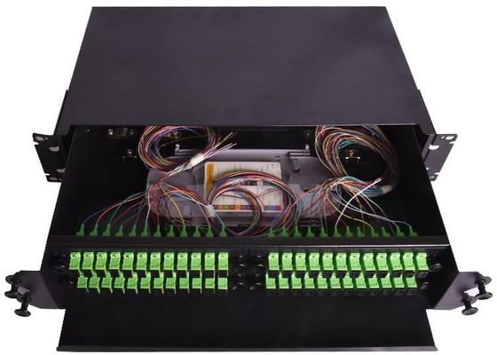 Le support de Fc a monté la bouche optique de pouce 48 du tableau de connexions de fibre ODF 19 à tirette