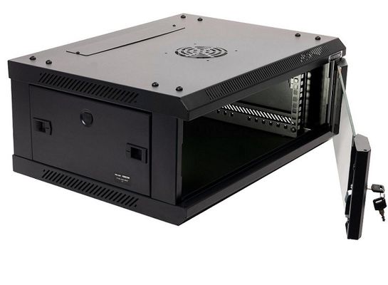 Bâti de mur renforcé par Cabinet simple de support de serveur de la section 4U avec la fan
