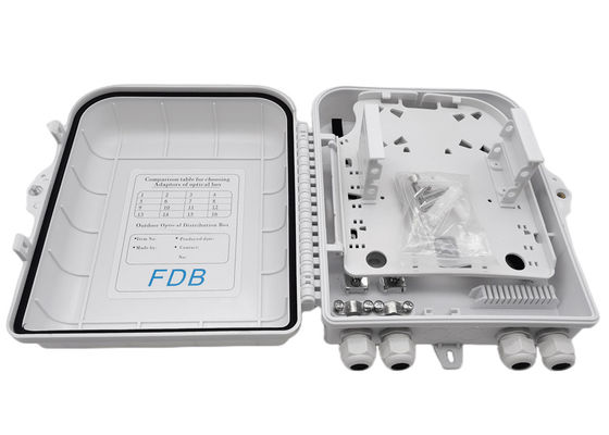 Bâti optique blanc de mur de diviseur de PLC de la boîte LC 1x16 de diviseur de fibre
