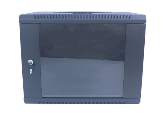 Cabinet de support du serveur 9U 19" Cabinet de données de bâti de mur/support noirs démontables de réseau