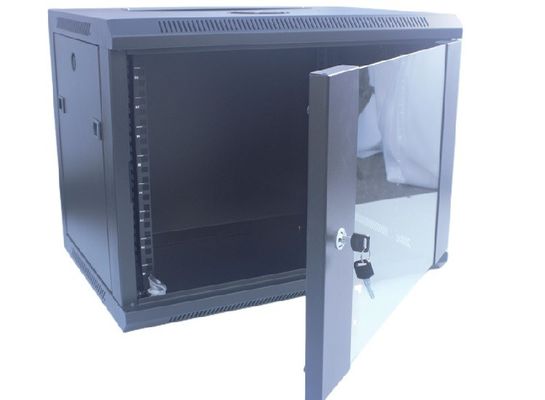 Cabinet de support du serveur 9U 19" Cabinet de données de bâti de mur/support noirs démontables de réseau