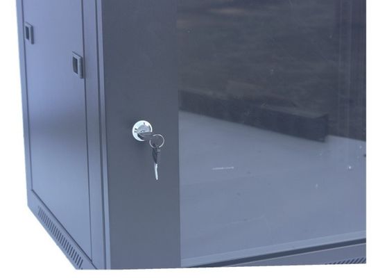Cabinet de support du serveur 9U 19" Cabinet de données de bâti de mur/support noirs démontables de réseau