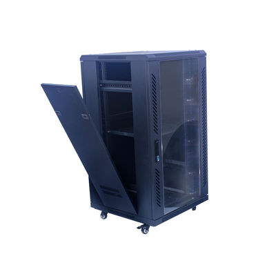 les données profondes de 600mm parquettent le Cabinet debout de serveur du Cabinet SPCC 18U de réseau