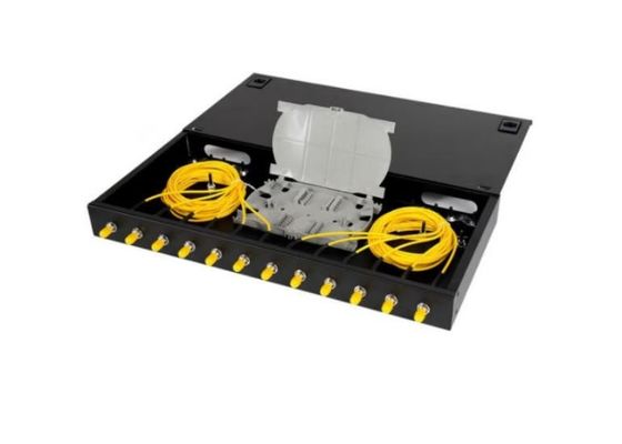 Adaptateur optique fixe de St UPC du tableau de connexions de noyau de la clôture 12 de bâti de support de fibre 1U