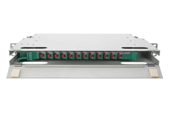 12 boîte 19" de bâti de support du tableau de connexions du noyau ODF FC 1U optique de fibre