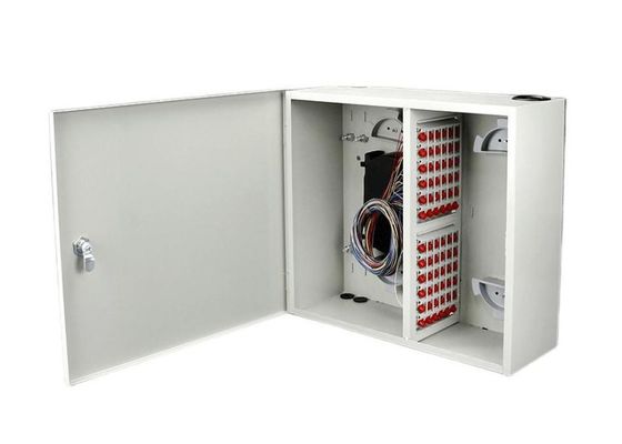 Porte simple gauche de la boîte de distribution de clôture de fibre de bâti de mur d'ODF FC 72F 72