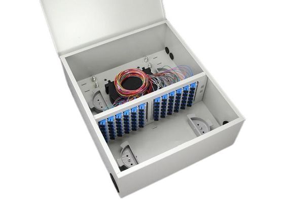 Porte simple gauche de la boîte de distribution de clôture de fibre de bâti de mur d'ODF FC 72F 72