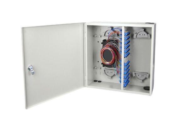 Porte simple gauche de la boîte de distribution de clôture de fibre de bâti de mur d'ODF FC 72F 72