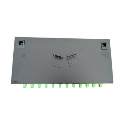 12 adaptateur de fibre optique de tresse de Sc de coffret d'extrémité du tableau de connexion des fibres de ports ODF 1U