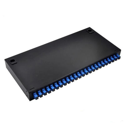 24 tableaux de connexions optiques gauches de fibre de bâti de support 1U avec l'adaptateur de SC/UPC