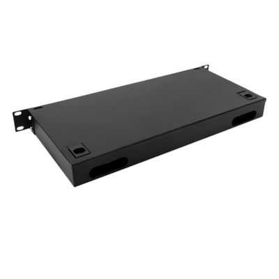 24 tableaux de connexions optiques gauches de fibre de bâti de support 1U avec l'adaptateur de SC/UPC