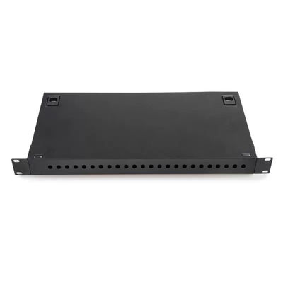 type de bâti de support 1U port optique du tableau de connexions de fibre d'ODF 24 avec l'adaptateur de FC/UPC