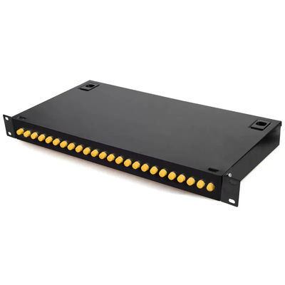 type de bâti de support 1U port optique du tableau de connexions de fibre d'ODF 24 avec l'adaptateur de FC/UPC