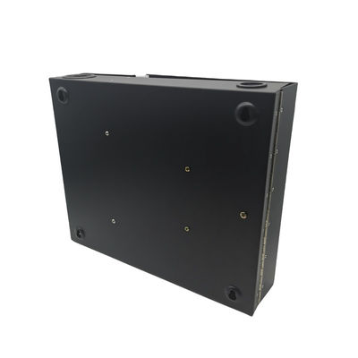 12/24/48 clôture optique de fibre de bâti de mur de noir des noyaux 2door avec des bobines et des plaques adaptrices