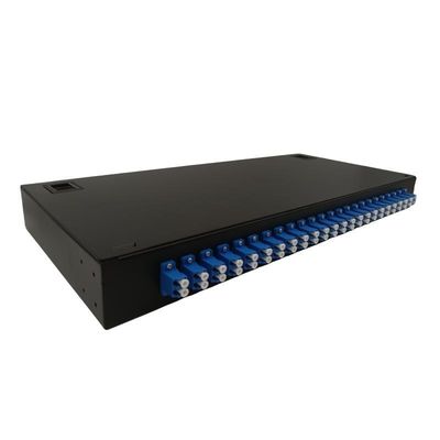 Tableau de connexions optique de fibre de fibres du bâti 48 de mur de FTTH ODF avec des nattes de coupleur duplex de LC