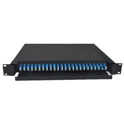 Panneau de Brassage Fibre Optique Duplex LC 430x200x46mm Métal