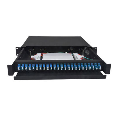 Boîte de terminaison de type connecteur de panneau de brassage à fibre optique duplex LC
