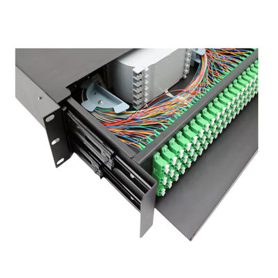 Couleur noire pré-terminée de noir de clôture de fibre optique de duplex de LC