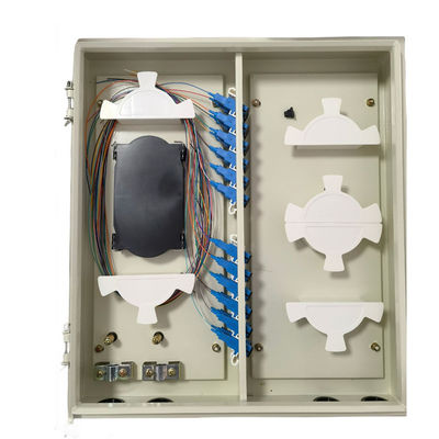 Panneau IP68 de bâti de mur de 48 ports Protection 144 couleurs maximum de noir de capacité de fibres