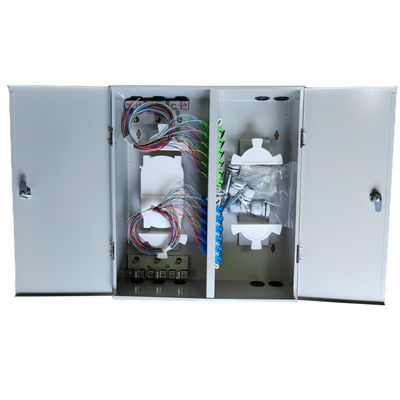 Montage murale 72 Fibres optiques cadre de distribution métallique double porte double serrure