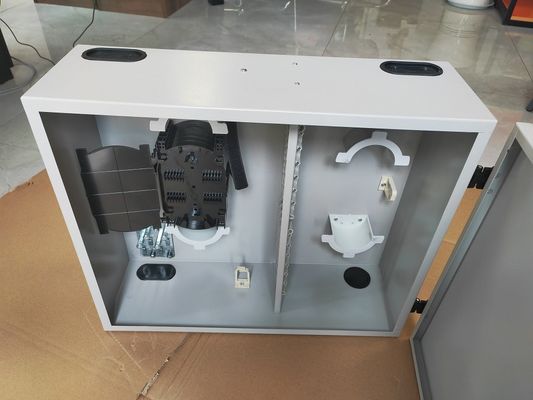 72 Port à une porte monté sur le mur en fibre de carbone 144 fibres (LC/DX) tôles d'acier en rouleau froid