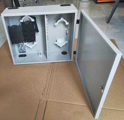 72 Port à une porte monté sur le mur en fibre de carbone 144 fibres (LC/DX) tôles d'acier en rouleau froid