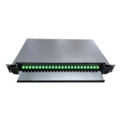 24C FC APC Panel de patch optique pour le comptage des fibres pour les fibres G652D / G657A1