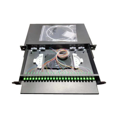 24C FC APC Panel de patch optique pour le comptage des fibres pour les fibres G652D / G657A1