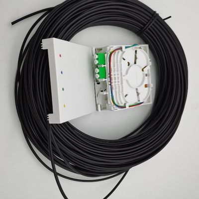 LC/APC boîtes de terminaison de fibres pré-connectées 4 fibres 10-100M boîte de sortie murale 4fo