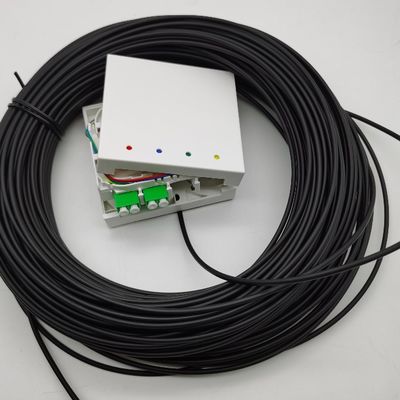 LC/APC boîtes de terminaison de fibres pré-connectées 4 fibres 10-100M boîte de sortie murale 4fo