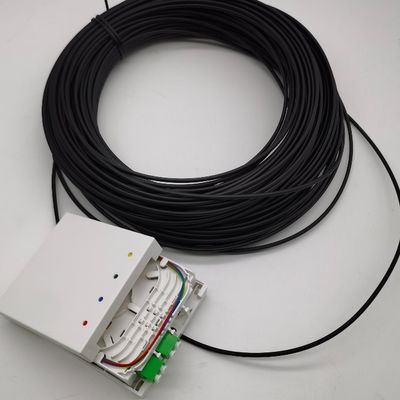 LC/APC boîtes de terminaison de fibres pré-connectées 4 fibres 10-100M boîte de sortie murale 4fo