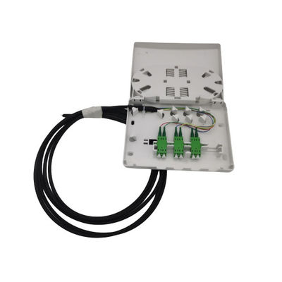 Boîtes de terminaison en fibre noire Conception carrée 6 ports disponibles