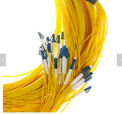 SM 9/125 G652D (OS2) LSZH 12 fibres LC/UPC-LC/UPC câbles de rupture en fibre optique 1M
