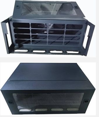 Panneau de brassage fibre optique 19" pour montage en rack 4U ODF FOBOT 4U 384 cœurs MPO LC SM OM3 OM4 Panneau adaptateur Châssis