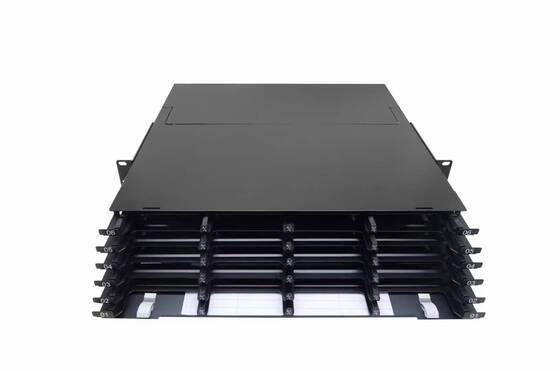 4U 576 Noyaux MTP MPO -LC Panneau de patch ODF Chassis boîtier Type coulissant pour 48 cassettes