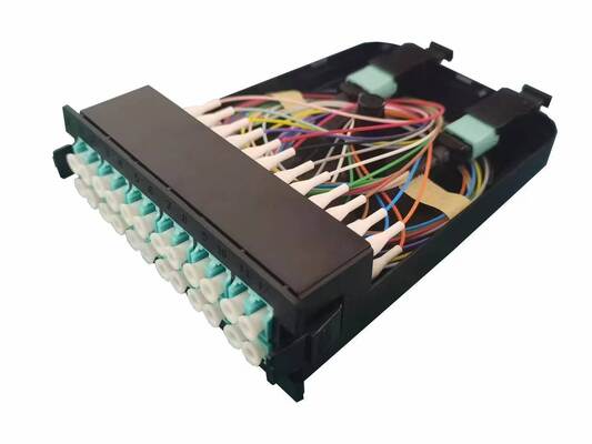 Modules de cassettes breakout MPO-LC MTP-LC SM OM3 OM4 OM5 en plastique à 12 cœurs